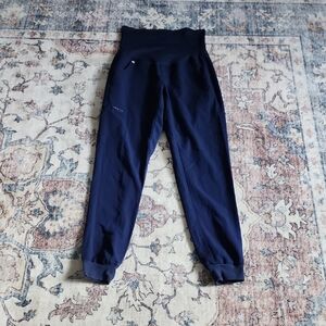 FIGS Technical Collection Women's Maternity Scrub Pants Navy Blue Jogger Size XS